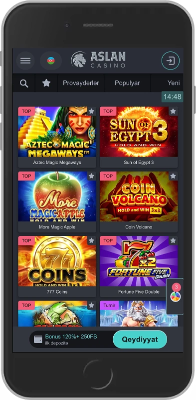 Aslan casino games