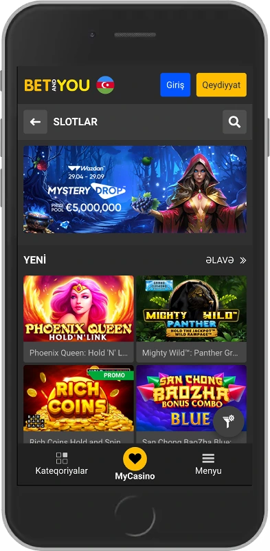 BetandYou casino games