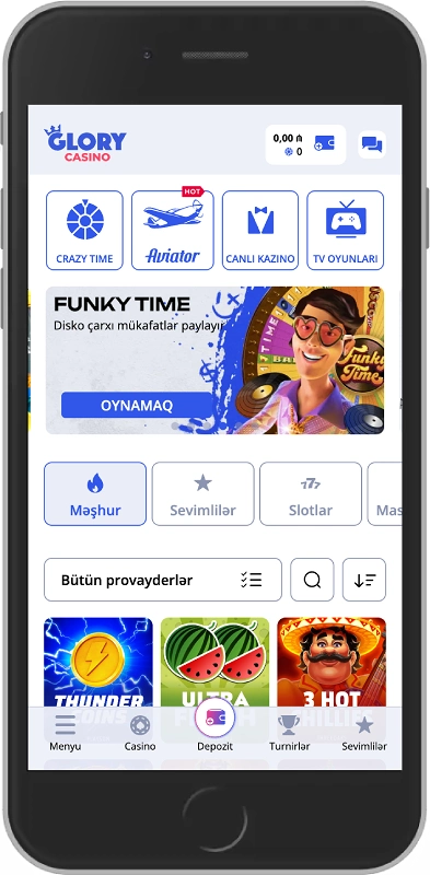 Glory Casino mobile app