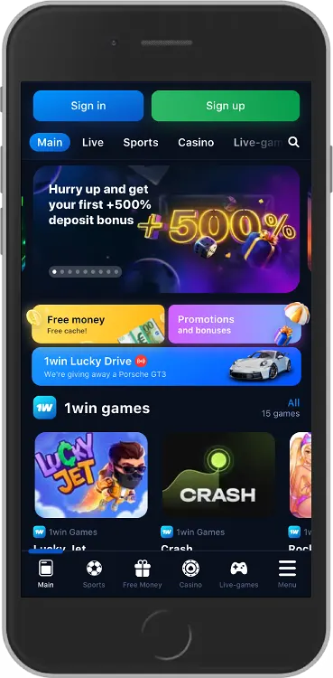 1win casino mobile