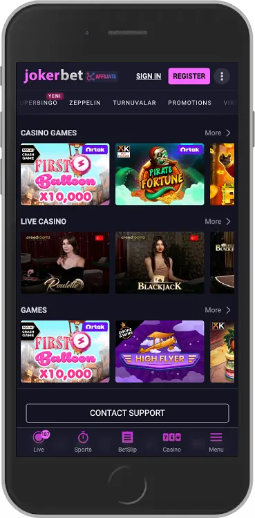 Jokerbet casino games