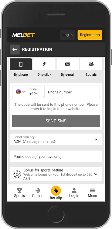 Melbet casino registration