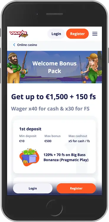 vulkan casino welcome bonus